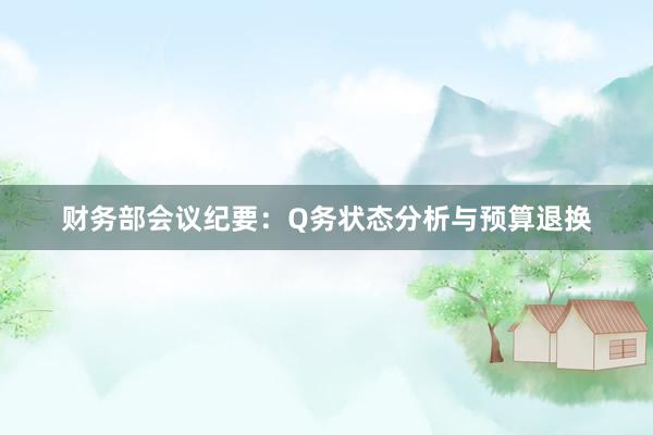 财务部会议纪要：Q务状态分析与预算退换
